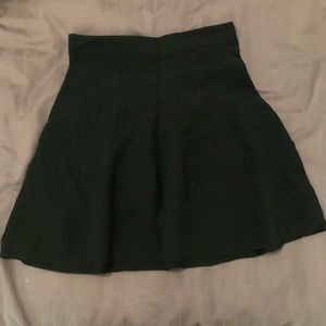 Zara emerald skater skirt